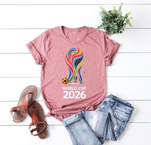 2026 Soccer Fan Shirt, Custom Name Number Tee, International Football Fan Shirt, Personalized Back Print Soccer Tee for Men Women Kids Multi in Kuwait
