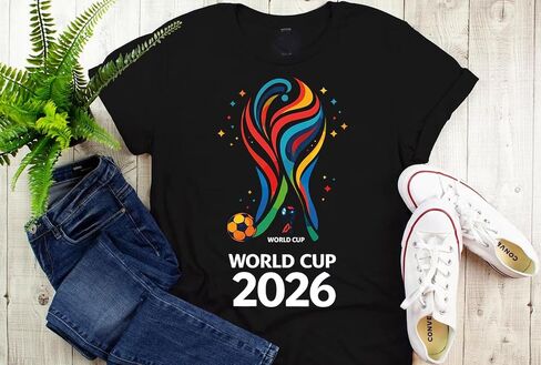 2026 Soccer Fan Shirt, Custom Name Number Tee, International Football Fan Shirt, Personalized Back Print Soccer Tee for Men Women Kids Multi in Kuwait