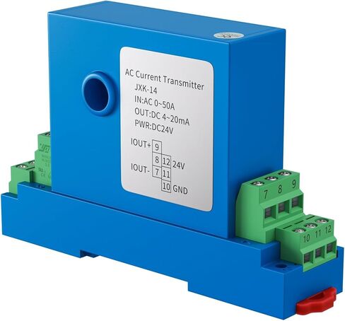 1 قطعة AC DC الارسال الحالي 0-10A 0-20A 0-50A 0-100A 0-150A إلى 4-20mA 0-10V 0-5V RS485 محول الاستشعار الحالي مع DC24V (4-20mA ، AC 0-20A) in Kuwait