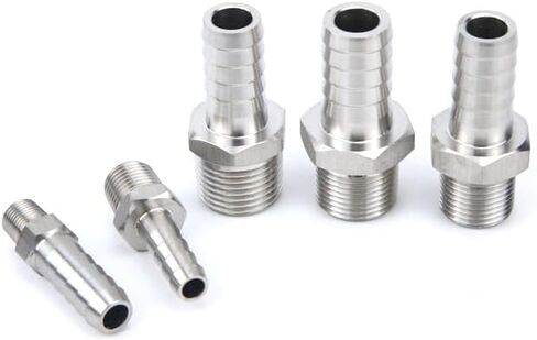 1pc 6mm Hose M20x1.5 Male Thread Stainless Steel High Pressure Pipe Fitting Plumbing Fittings in Kuwait