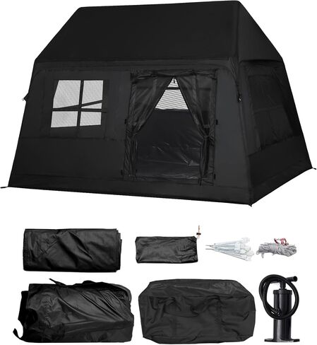 3-4 Person Inflatable Camping Tent Blow Up Tent with Hand Pump Easy Setup Waterproof Inflatable Tent Cabin in Saudi Arabia