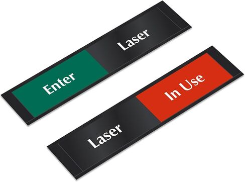 ليزر SmartSign - لافتة منزلق للدخول/الاستخدام، 2.25 بوصة × 10 بوصة، لوحة بلاستيكية 60 مل في إطار من الألومنيوم مع دعامة لاصقة رغوية، مؤشر باب منزلق للخصوصية، أحمر/أخضر على أسود، صنع في الولايات المتحدة الأمريكية in Kuwait
