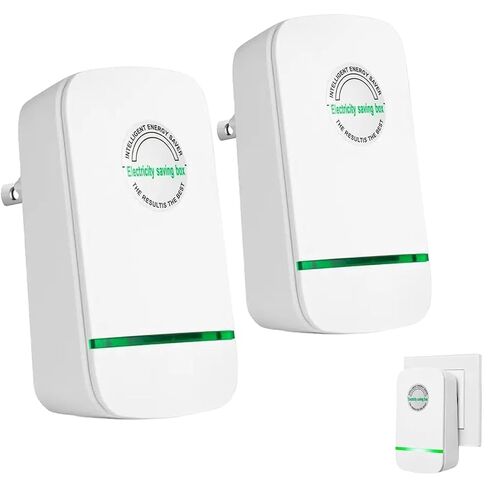 New Universal Energy-Saving Box, Plug-and-Play, Power Factor Corrector Use,Saving Device for Household/Offices (2Pcs) in Kuwait