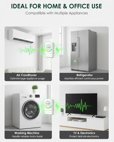New Universal Energy-Saving Box, Plug-and-Play, Power Factor Corrector Use,Saving Device for Household/Offices (2Pcs) in Kuwait