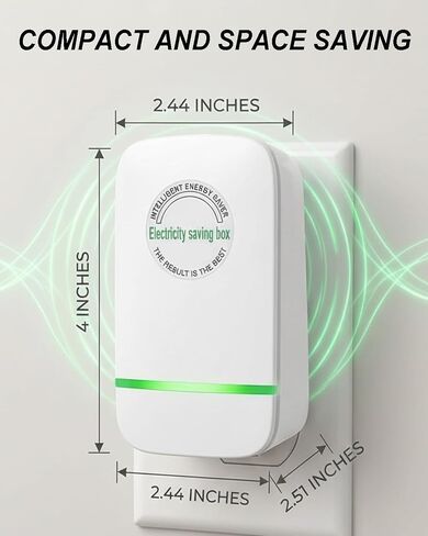 New Universal Energy-Saving Box, Plug-and-Play, Power Factor Corrector Use,Saving Device for Household/Offices (2Pcs) in Kuwait