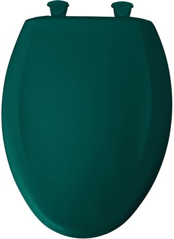 Bemis 1200SLOWT 655 Slow Sta-Tite Elongated Closed Front Toilet Seat, Teal in Kuwait