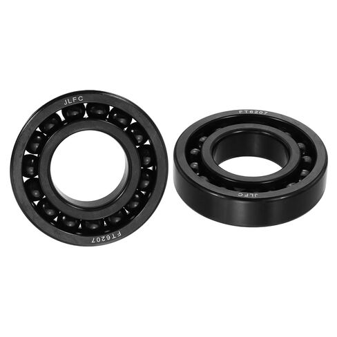 uxcell 2 Pcs 6200 Deep-Groove Ball Bearings, 10x30x9mm Double Metal Shields Precision High-Temperature-Resistant Chrome Steel Bearings for Rolling Mills Ovens Gearboxes in Kuwait