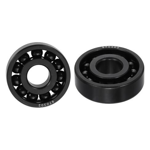 uxcell 2 Pcs 6200 Deep-Groove Ball Bearings, 10x30x9mm Double Metal Shields Precision High-Temperature-Resistant Chrome Steel Bearings for Rolling Mills Ovens Gearboxes in Kuwait