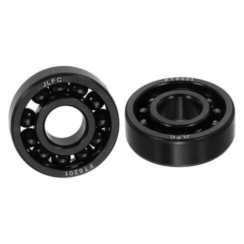 uxcell 2 Pcs 6200 Deep-Groove Ball Bearings, 10x30x9mm Double Metal Shields Precision High-Temperature-Resistant Chrome Steel Bearings for Rolling Mills Ovens Gearboxes in Kuwait
