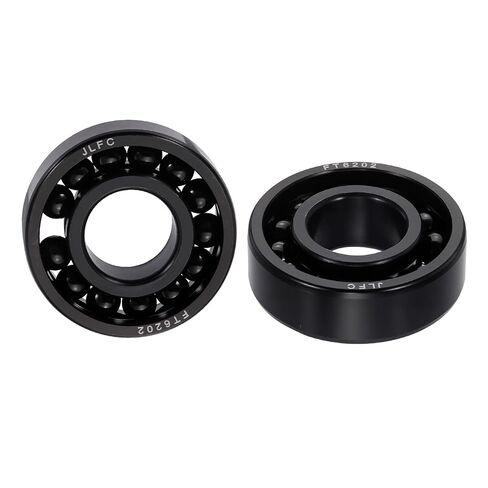 uxcell 2 Pcs 6200 Deep-Groove Ball Bearings, 10x30x9mm Double Metal Shields Precision High-Temperature-Resistant Chrome Steel Bearings for Rolling Mills Ovens Gearboxes in Kuwait