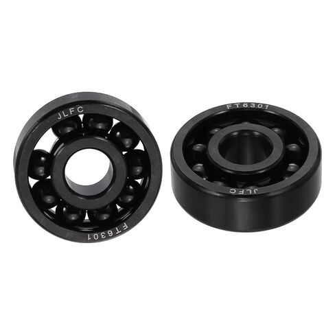 uxcell 2 Pcs 6200 Deep-Groove Ball Bearings, 10x30x9mm Double Metal Shields Precision High-Temperature-Resistant Chrome Steel Bearings for Rolling Mills Ovens Gearboxes in Kuwait