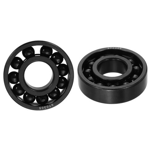 uxcell 2 Pcs 6200 Deep-Groove Ball Bearings, 10x30x9mm Double Metal Shields Precision High-Temperature-Resistant Chrome Steel Bearings for Rolling Mills Ovens Gearboxes in Kuwait