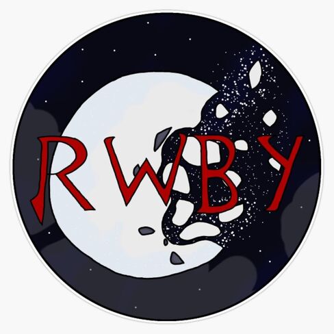 ملصق RWBY Shattered Moon Bumper ملصق من الفينيل مقاس 5 بوصة in Kuwait