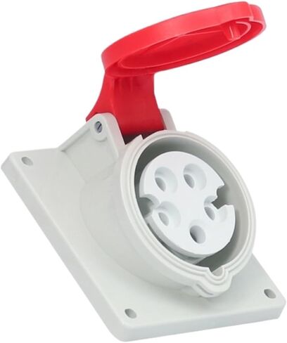Industrial recessed Angled Socket Three-core Four-core Five-Hole 16A/32A Non-Explosion-Proof Waterproof Aviation Connector Socket(4Pin32APlug) in Kuwait
