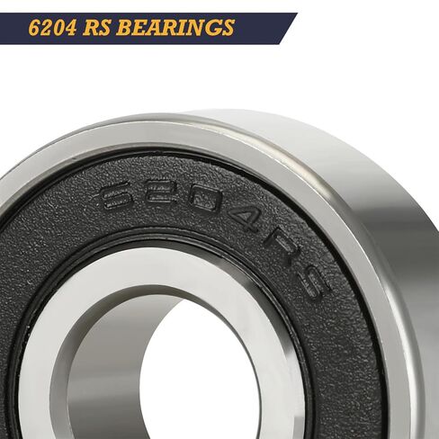 6204RS محامل 5 قطعة محامل ختم مطاطي مزدوج الصلب 20x47x14 مللي متر قبل مشحم كرة أخدود عميقة 6204-2RS محامل in Kuwait