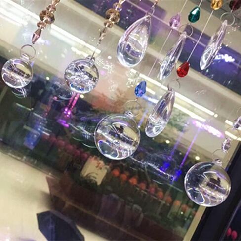 Hanging Crystals Prisms 100pcs/lot 30mm Clear Color Crystal Smooth Balls for Chandelier Pendants Lighting Spheres Hangings Crystals for Decoration in Kuwait