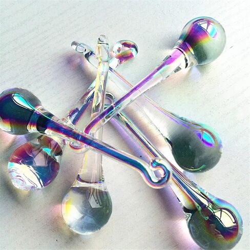 Hanging Crystals Prisms 20pcs 20x80mm Crystal Clear AB Chandelier Parts Chandelier Prism Hanging Pendants Home Decoration Hangings Crystals for Decoration in Kuwait