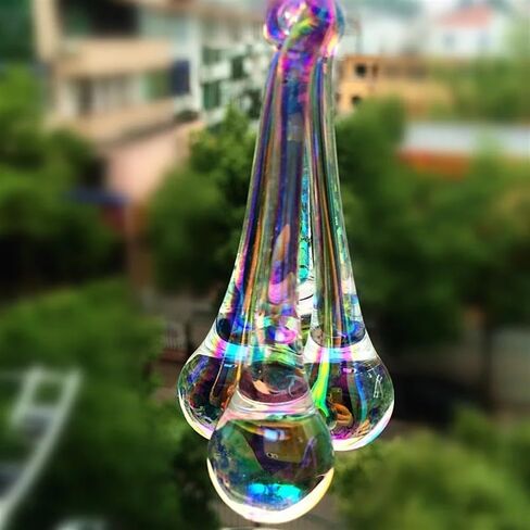 Hanging Crystals Prisms 20pcs 20x80mm Crystal Clear AB Chandelier Parts Chandelier Prism Hanging Pendants Home Decoration Hangings Crystals for Decoration in Kuwait