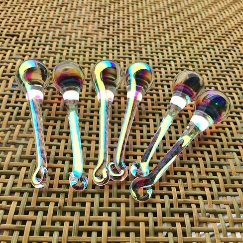 Hanging Crystals Prisms 20pcs 20x80mm Crystal Clear AB Chandelier Parts Chandelier Prism Hanging Pendants Home Decoration Hangings Crystals for Decoration in Kuwait