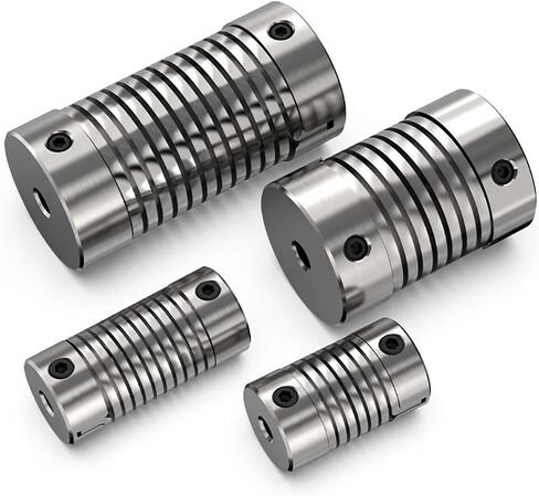 Spring Coupling D26L50 Flexible Thread Eccentric Angle Aluminum Alloy Encoder Coupling Small Motor Elastic Stepper Motor(10x15) in Kuwait