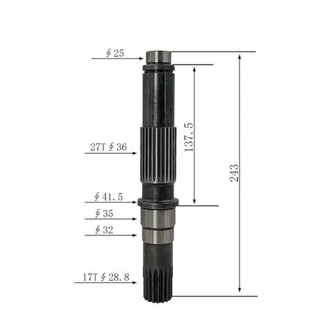 مناسبة ل PC100LC-3 حفارة السفر تروس المحرك عمود المضخة/عمود المحرك 17/27 الأسنان in Kuwait
