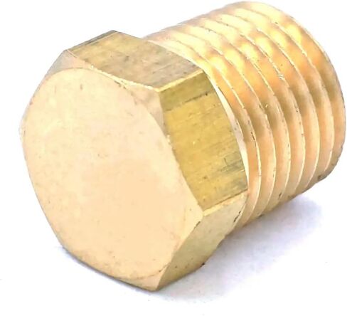 1/8" 1/4" 3/8" 1/2" 3/4" NPT Male Hex Brass Pipe Fitting, Max Pressure 229 PSI,3/4",a in Kuwait