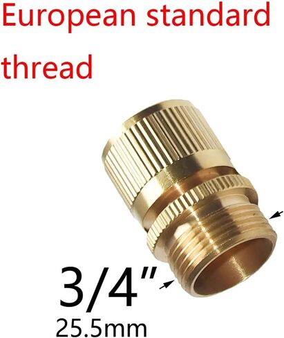 Brass Hose 3/4 Male Female Quick Connector Garden Car Wash Water Tap Irrigation Connector Copper (Blue) in Kuwait