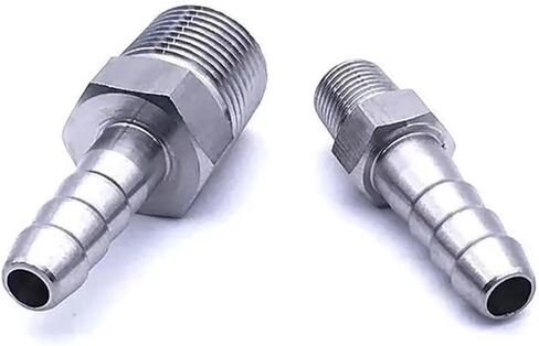 1-1/4 "ذكر الموضوع x ذيل خرطوم 304 مياه الفولاذ المقاوم للصدأ تركيب الأنابيب المخفض المشترك اقتران موصل (26 مللي متر) in Kuwait