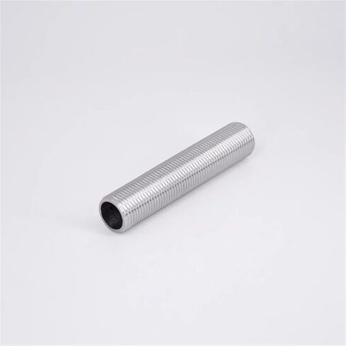 1-1/2" BSPP Male 30 40 50-150mm 304 Stainless Steel Full Thread Nipple Barrel Nipple Pipe Fitting Water Tank(50MM_1-1/2") in Kuwait
