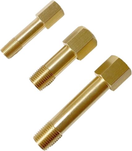 35 50 75 100 150 200 250mm Length 1/4" Female To Male Thread Brass Pipe Fitting Long Nipple Connector Coupler(35mm) in Kuwait