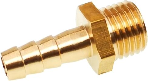 M14x1.5 M14x2 Metric Male Thread To 8mm 10mm 12mm Hose Brass Pipe Fitting Coupler Connector (M14x2,10mm) in Kuwait