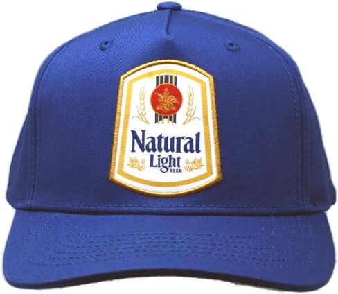 Natural Light Felt Applique 100% Cotton Adjustable Beer Cap Hat in Kuwait