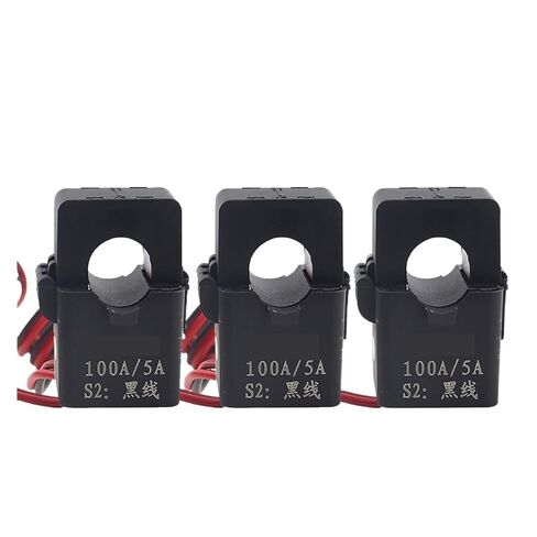3 قطعة محول تيار بمشبك مشترك سبليت، نوع مفتوح CT، 50A/100A/150A/200A نوع الإبزيم (3 قطعة 100A 5A) in Kuwait