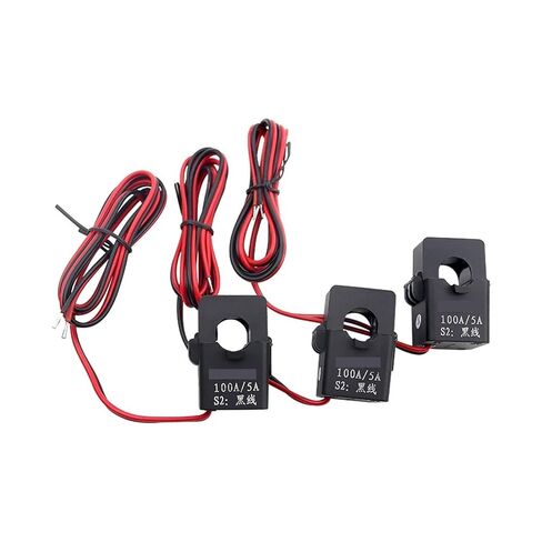3 قطعة محول تيار بمشبك مشترك سبليت، نوع مفتوح CT، 50A/100A/150A/200A نوع الإبزيم (3 قطعة 100A 5A) in Kuwait