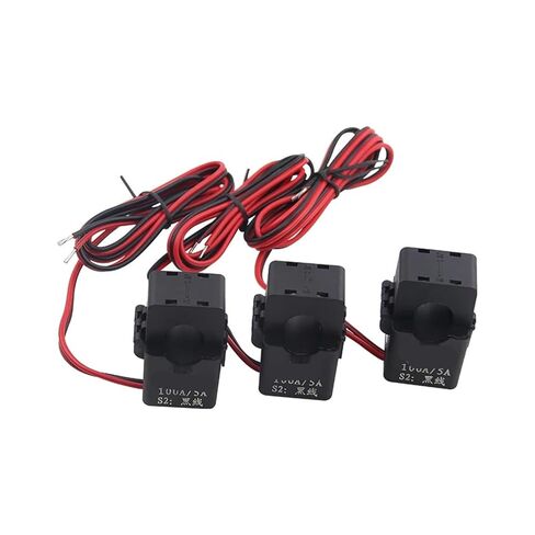 3 قطعة محول تيار بمشبك مشترك سبليت، نوع مفتوح CT، 50A/100A/150A/200A نوع الإبزيم (3 قطعة 100A 5A) in Kuwait