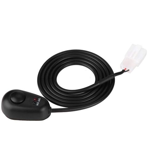 مفتاح زر ضغط على شكل قطرة ماء من أراموكس، 12 فولت مع أضواء مؤشر LED حمراء/خضراء، 3 دبابيس، كابل 2.5 قدم، لمصباح الضباب وشريط الضوء in Kuwait
