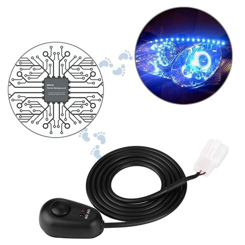 مفتاح زر ضغط على شكل قطرة ماء من أراموكس، 12 فولت مع أضواء مؤشر LED حمراء/خضراء، 3 دبابيس، كابل 2.5 قدم، لمصباح الضباب وشريط الضوء in Kuwait