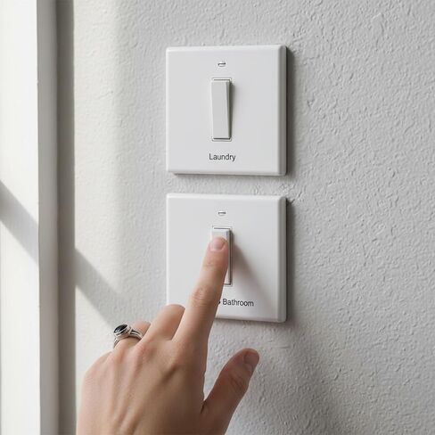 975 Pcs Light Switch Labels, Waterproof Clear Switch Stickers Transparent Switches Identification Stickers Label for Home Office in Kuwait