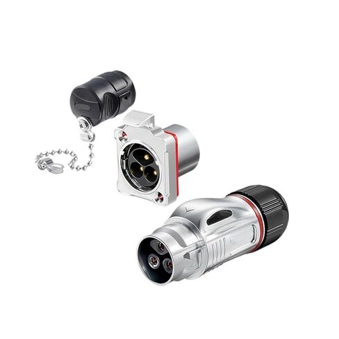 BD24 Lock Wire 25A Aviation Plug and Socket 3-pin snap-on Power Industrial Connector(Metal Male Connector 25A) in Saudi Arabia