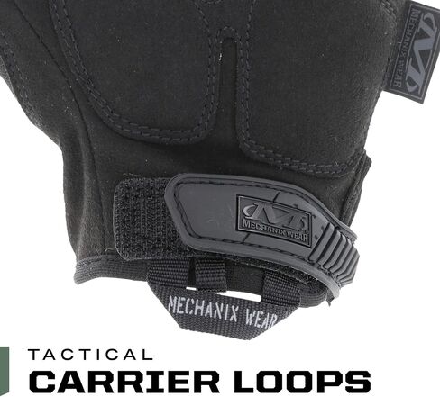 Mechanix Wear M-Pact قفازات مقاومة للصدمات التكتيكية بدون أصابع - حماية من الصدمات وامتصاص الاهتزازات - شديدة التحمل - قابلة للغسل في الغسالة - كبيرة - سوداء مخفية in Kuwait