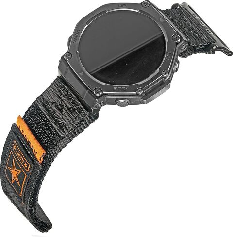 حزام ساعة HEMSUT من النايلون متوافق مع Amazfit T-Rex، T-Rex Pro، T-Rex 2، T-Rex 3، T-Rex 3 Pro 44 مم/48 مم، T-Rex Ultra 1 /Ultra 2، حزام بديل مع محولات معدنية، شريط لاصق وحلقة قابل للتنفس in Kuwait