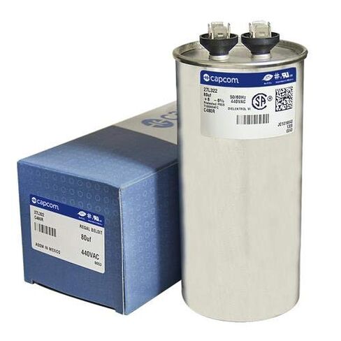 CPT01074 - 80 uf MFD 440 Volt VAC - Capcom Round Run Capacitor Fits Trane in Kuwait