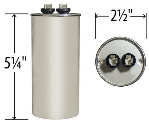 CPT01074 - 80 uf MFD 440 Volt VAC - Capcom Round Run Capacitor Fits Trane in Kuwait
