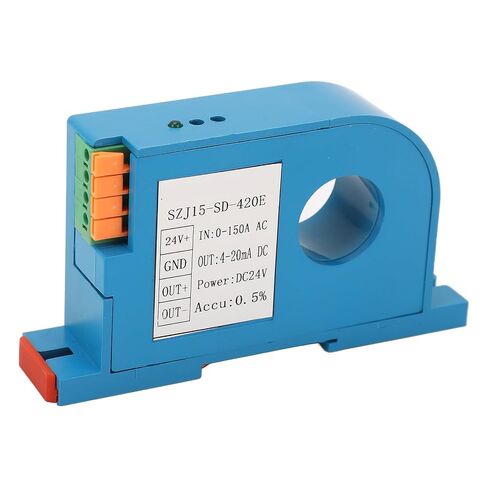 Zunate AC Current Transmitter 0-150A Input, 4-20mA DC Output, 0.5% Precision Machined, 24V Power Supply, PLC Control Sensor Transducer in Kuwait