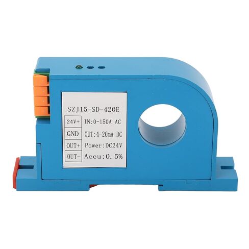 Zunate AC Current Transmitter 0-150A Input, 4-20mA DC Output, 0.5% Precision Machined, 24V Power Supply, PLC Control Sensor Transducer in Kuwait