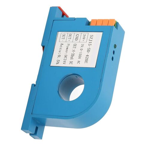 Zunate AC Current Transmitter 0-150A Input, 4-20mA DC Output, 0.5% Precision Machined, 24V Power Supply, PLC Control Sensor Transducer in Kuwait
