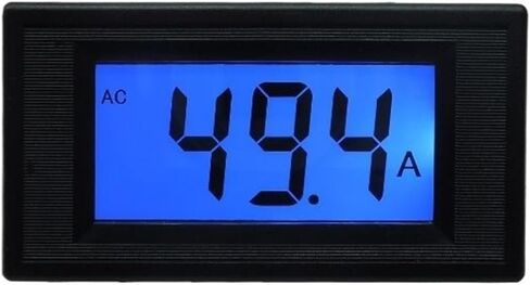 AC LCD مقياس التيار الرقمي مقياس الأمبير AC 50A مقياس التيار المتردد لوحة الأمبير تشمل مستشعر تيار المحول 50A CT (الطاقة DC أو AC 8-12V) in Kuwait