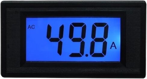 AC LCD مقياس التيار الرقمي مقياس الأمبير AC 50A مقياس التيار المتردد لوحة الأمبير تشمل مستشعر تيار المحول 50A CT (الطاقة DC أو AC 8-12V) in Kuwait