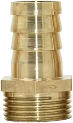 1pcs Brass 1/2 3/4" Male Thread To 14/16/19/25mm Hose Connector Copper Coupler Water Oil and Air Pipe Fitting(C) in Kuwait