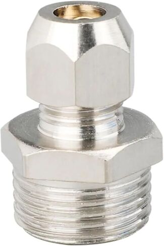 1/8" 1/4" 3/8" 1/2" BSPP Male Female 8mm Tube Compression Union Fitting Brass Pipe Fitting Elbow Water Gas Oil(1PC,8MM_M5) in Kuwait
